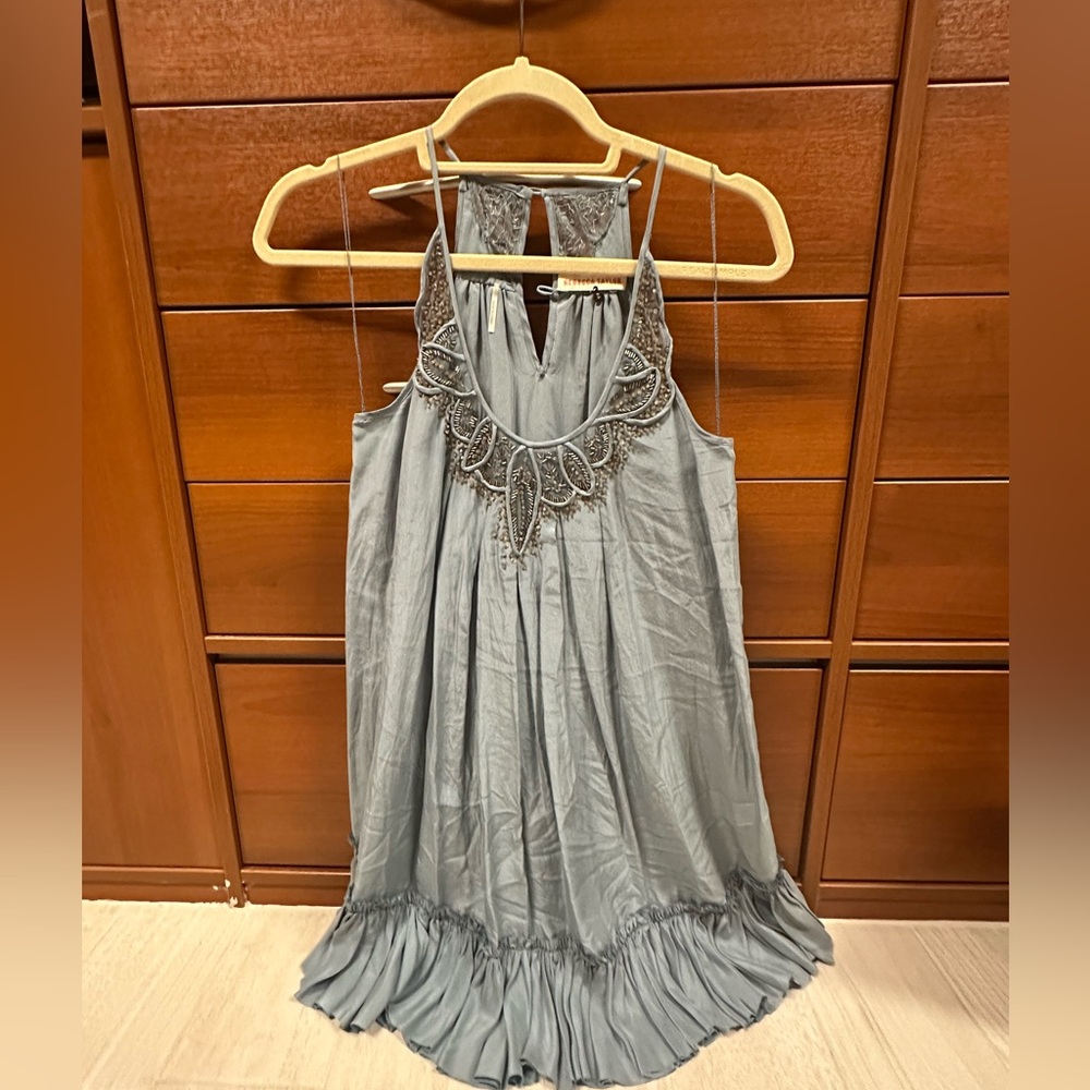 Rebecca’s Taylor silk tunic/mini dress with beading size 2